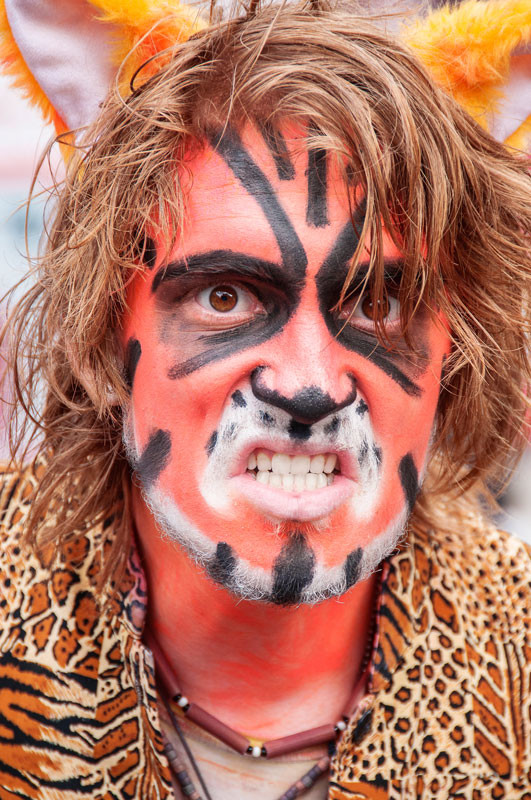 Edinburgh Fringe Festival 2015 Feline Tiger makeup