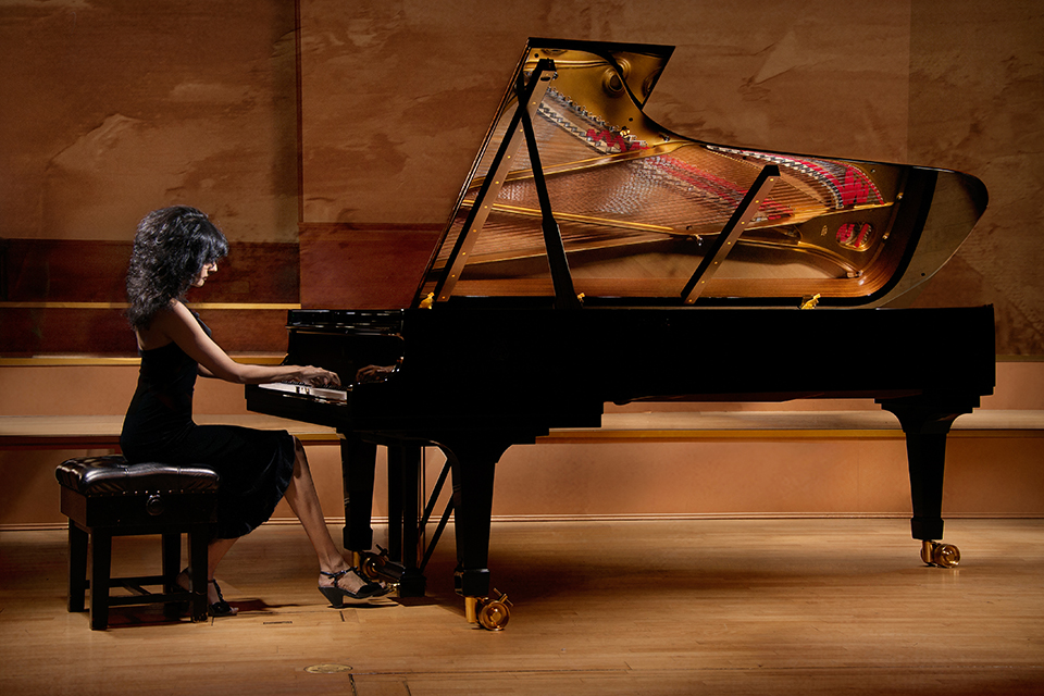 concert pianist Tanya Ekanayaka at Reid Concert Hall, University of Edinburgh