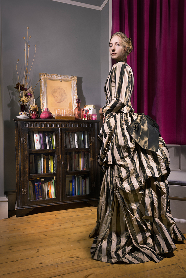 light painting of Rosella Elphinstone in a vintage dress
