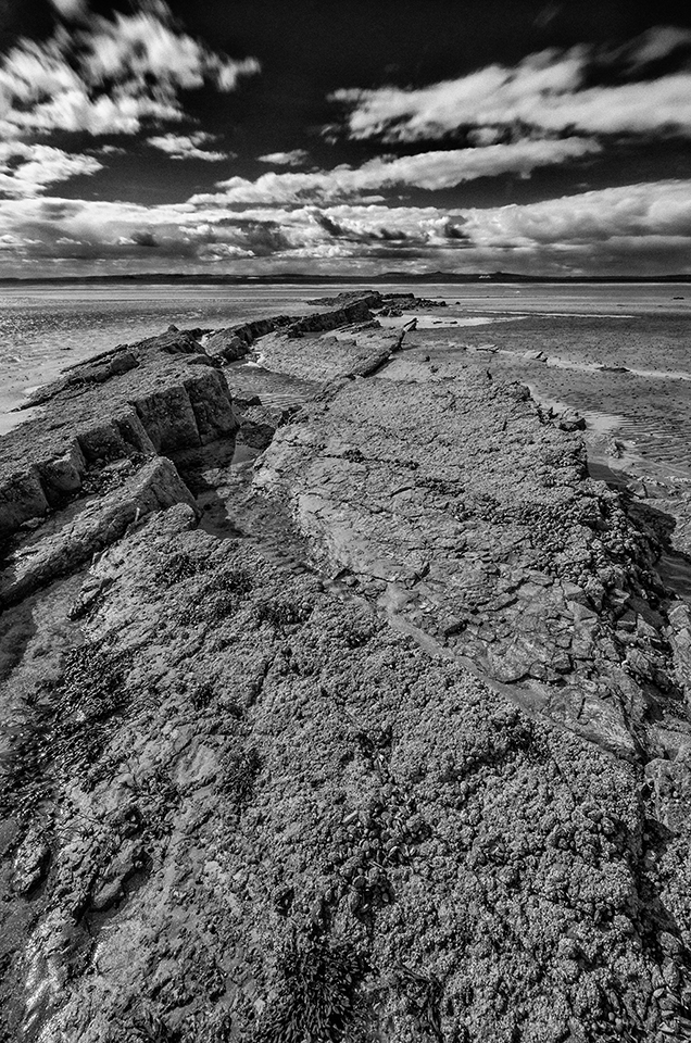 Longniddry Bents, Scotland at low tide