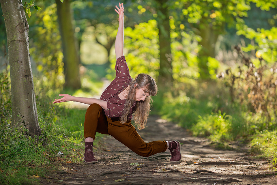 Dancer Jorja at Holyrood Park