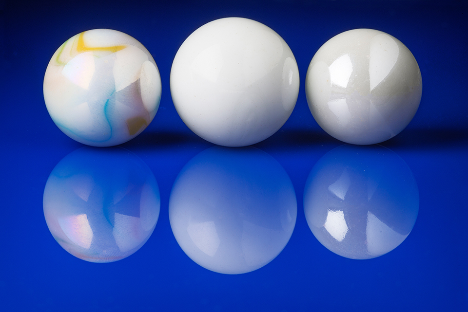 White marbles