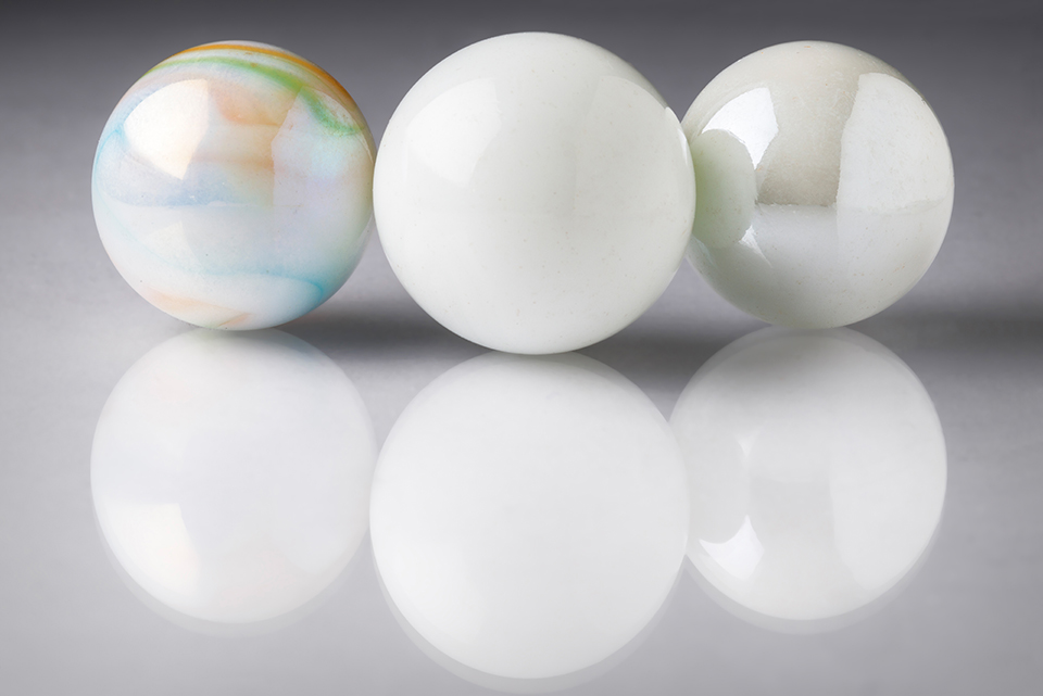 White(ash) marbles
