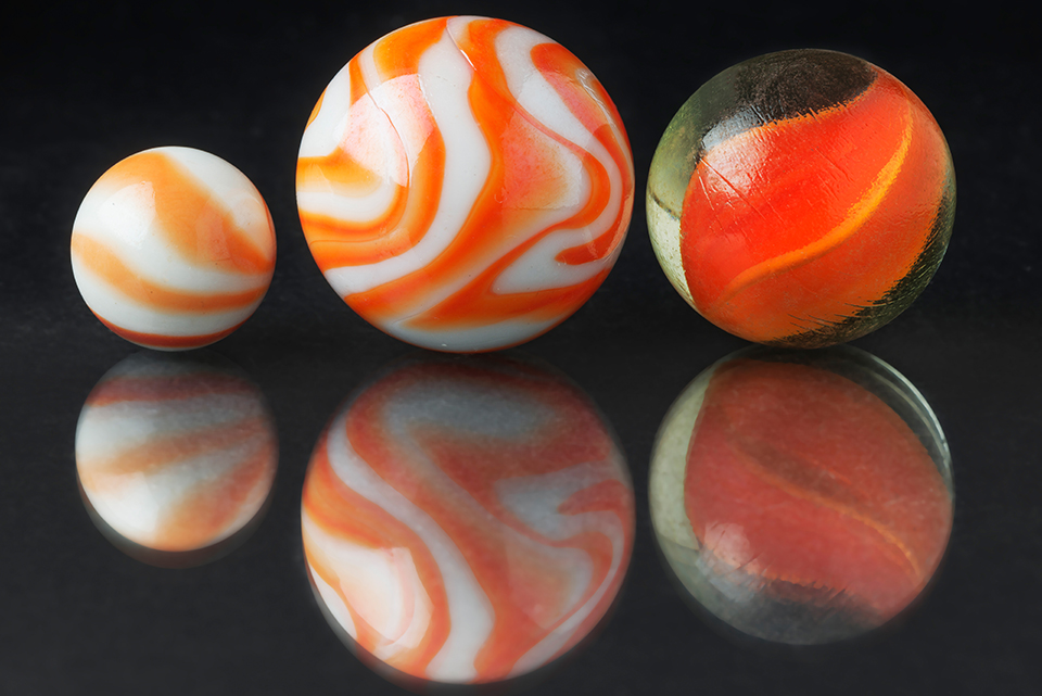 Orange marbles