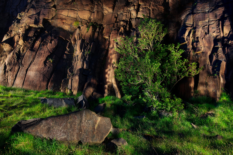 Using light painting to create a surreal look to this scene on Salisbury Crags, Edinburgh,