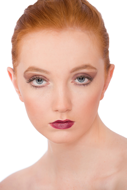 Rebecca from Superior Model Management beauty portrait with heavier makeup