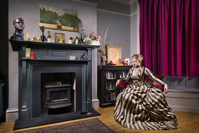 light painting of Rosella Elphinstone in a vintage dress